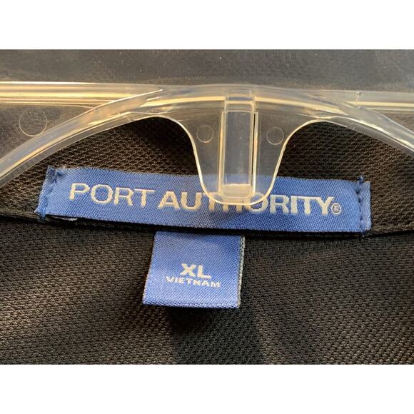 Port Authority Mens Shirt Polo XL Causal Black Memphis Wood Pellet Grill Logo - Picture 3 of 11